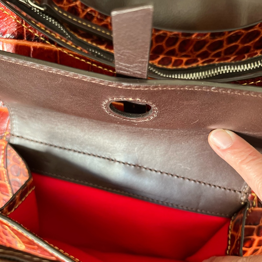 Dooney & Bourke‎ Savannah Croco Purse - Picture 7 of 9